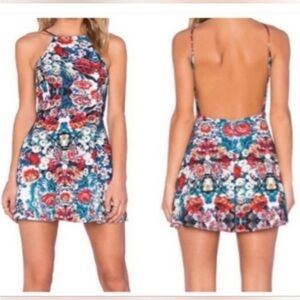 NBD Revolve Back Me Up Floral Mini Dress Size XS NWT